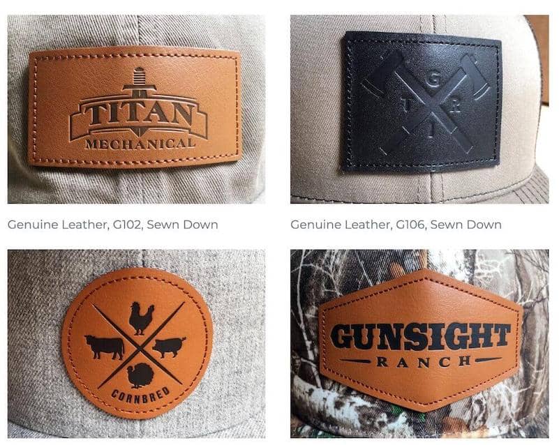 Custom Leather Patches - DSM Threads